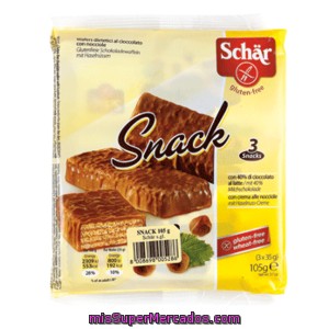 Dr. Schar Barritas De Chocolate Sin Gluten Envase 105 Gr