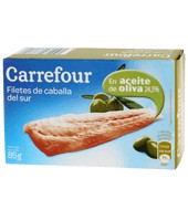 Filete De Caballa Del Sur En Aceite De Oliva Carrefour 85 G.