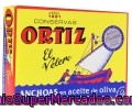 Filetes De Anchoa En Aceite De Oliva Ortiz 50 Gramos Peso Neto Escurrido