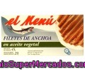 Filetes De Anchoas En Aceite Vegetal El Menú Lata 50 Gramos