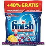 Finish Calgonit Detergente Lavavajillas Power Ball Todo En 1 Limón Acción Efervescente Bolsa 37 Pastillas