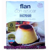 Flan Polvo Con Azucar Y Caramelo 2 Sobres (8 Raciones), Hacendado, Caja 190 G