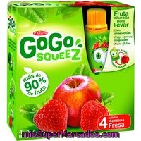 Fruta Triturada De Manzana-fresa Gogo Squeez, Pack 4x90 G