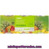 Frutas En Almibar Eroski, Pack 3x125 G