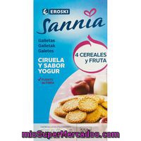 Galleta De Yogur Con Ciruela Eroski Sannia, Caja 550 G