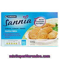 Galleta María Fibra Eroski Sannia, Caja 600 G