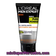 Gel Exfoliante Anti-poros Obstruidos Pure Power L'oréal-men Expert 150 Ml.