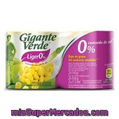 Gigante Verde Maiz Ligero 0% Sal Pack 2 Latas X 140 G