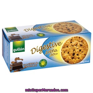 Gullon Galleta Digestive Avena Chocolate Paquete 425 Grs
