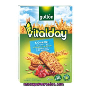 Gullon Vitalday Galletas 5 Cereales Con Frutos Rojos Caja 240 Gr