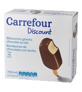Helado Chocolate Con Leche Carrefour Discount 6 Ud.