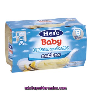 Hero Baby Merienda Natilla-galleta Tarrina 2x130 Gr
