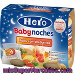 Hero Baby Noches Tarrito De Pollo Con Verduritas 100% Natural 2x190g Envase 380 G