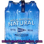 Hipercor Agua Mineral Natural Pack 6 Botellas 1,5 L
