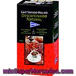 Hipercor Café Descafeinado Natural Molido Paquete 250 G