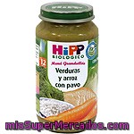 Hipp Biologico Tarrito De Verduras Y Arroz Con Pavo Desde Los 12 Meses Envase 250 G