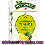 Hornimans Té Verde Al Limón Con Antioxidantes Frescor Cítrico Estuche 20 Bolsitas