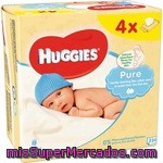 Huggies Pure Toallitas Infantiles Pack 4 Envases 56 Unidades