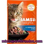 Iams Alimento Completo Para Gatos Con Pescado Del Oceáno Y Guisantes Bolsa 85 G