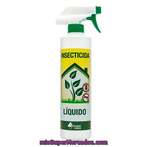 Insecticida Liquido Insectos Rastreros Apto Plantas (pistola), Bosque Verde, Botella 500 Cc
