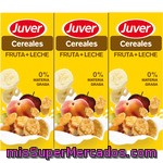 Juver Cereales Zumo De Fruta Con Leche 0% Materia Grasa Pack 6 Envases 200 Ml