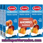 Juver Mediterráneo Fruta + Leche Pack 6 Brick X 20 Cl