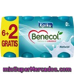 Kaiku Benecol Yogur Líquido Natural Pack 6 Unidades 70 G + 2 Gratis