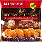 La Cocinera Recetas Artesanas Croquetas De Cocido Casero Con Jamón Serrano Bolsa 500 G