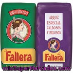 La Fallera Arroz Redondo Paquete 1 Kg + Arroz Especial Caldosos Y Melosos Paquete 1 Kg
