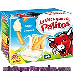 La Vaca Que Rie Crema De Queso Con Palitos De Pan Para Mojar Pack 4 Tarrinas Caja 140 G