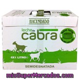 Leche Semidesnatada Cabra, Hacendado, Brick Pack 6 X 1 L - 6 L