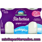 Letur Yogur Natural De Leche De Vaca Ecológico Sin Lactosa Desnatado Pack 2 Unidades 125 G