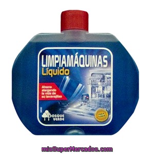 Limpiamaquinas Lavavajillas Liquido, Bosque Verde, Botella 250 Cc