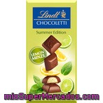 Lindt Chocoletti Chocolate Relleno De Limón Y Menta Edición De Verano Tableta 100 G