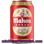 Mahou 5 Estrellas Cerveza Rubia Sin Gluten Lata 33 Cl