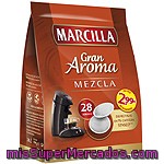 Marcilla Gran Aroma Café Mezcla 28 Monodosis Para Cafetera Senseo Paquete 210 G