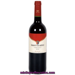 Marques De Griñon Vino Tinto Tempranillo Do Rioja Botella 75 Cl