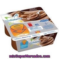 Natillas De Chocolate Diabalance, Pack 4x100 G