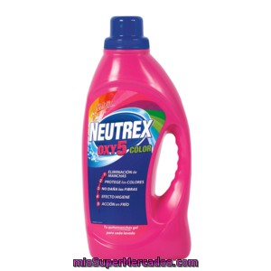 Neutrex Gel Quitamanchas Oxy5 Color Sin Lejía Botella 1.6 Lt
