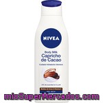 Nivea Body Milk Capricho De Cacao Cuidado Hidratante Intensivo Frasco 250 Ml Para Piel Seca