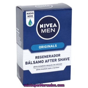 Nivea For Men After Shave Bálsamo Regenerador Frasco 100 Ml