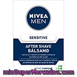 Nivea For Men After Shave Bálsamo Sensitive Active Comfort Frasco 100 Ml