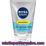 Nivea For Men Skin Energy Q10 Gel Limpiador Facial Con Micro Partículas Exfoliantes Instant Effect Tubo 100 Ml