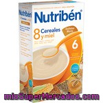 Nutriben Papilla Instantánea De 8 Cereales, Miel Y Galleta María De Fácil Digestión Desde 6 Meses Caja 600 G