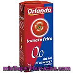 Orlando Tomate Frito 0,0 Sin Sal Ni Azúcares Añadidos Envase 350 G Neto Escurrido