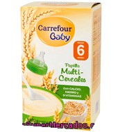 Papilla Multicereales Carrefour Baby Pack De 2x600 G.