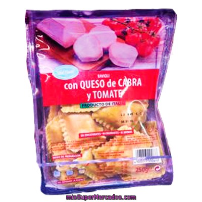 Pasta Fresca Ravioli Con Queso De Cabra Y Tomate, Bel Canto, Tarrina 250 G