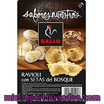 Pasta Fresca Raviolis Setas Del Bosque, Gallo, Tarrina 275 G