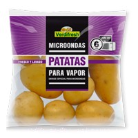 Patatas Al Vapor (para Microondas), Verdifresh, Paquete 400 G