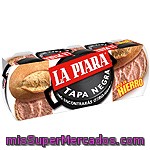 Paté De Higado De Cerdo Tapa Negra La Piara Pack De 3x75 G.